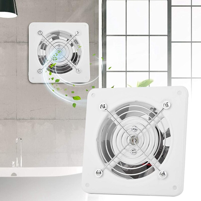 Bathroom Exhaust Fan, 25W 220V Wall Mounted Exhaust Fan Home Bathroom Quiet Ventilation Exhaust Fan Ceiling Mounted Fan