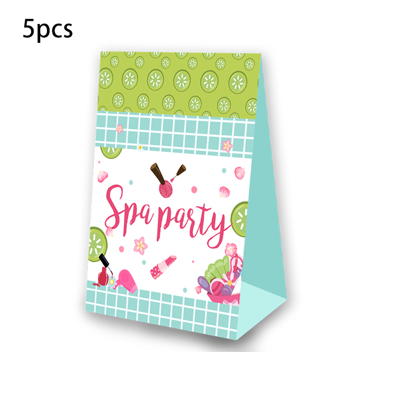 SPA Theme Party Favor Popcorn Box Candy Box Box theme Birthday Party Supplies Decoration Party Suppli: Candy Box-E-5PCS