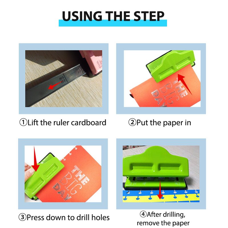 Mushroom Puncher Notebook Puncher For A3/A4/A5/A6/A7 Paper Hand Ledger Scrapbook Tool Manual Puncher Ponsen Voor Papier