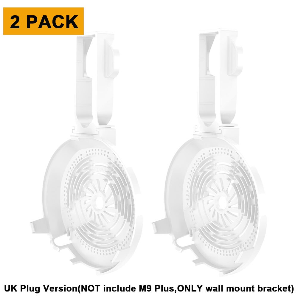 Väggfäste hållare kompatibel med tp-link deco  m9 plus mesh wifi-system elegant robust wifi router hylla väggmonterad fäste: 2- pack uk-kontakt