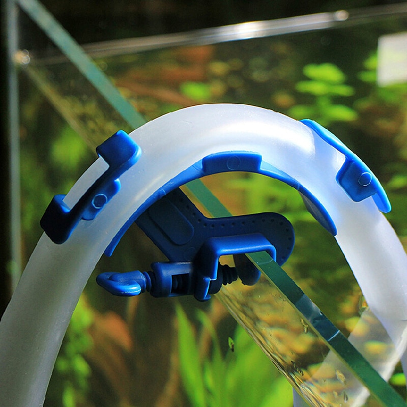 1Pc Aquarium Filtratie Slang Houder Waterleiding Voor Mount Buis Aquarium Stevig Slang Bevestiging Klem Aquarium Tool