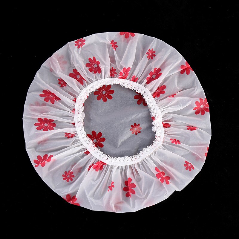 Waterproof Shower Cap Thicken Elastic Bath Hat Bathing Cap Women Spa Bathing Accessory Hair Salon Bathroom Products: Matte 04