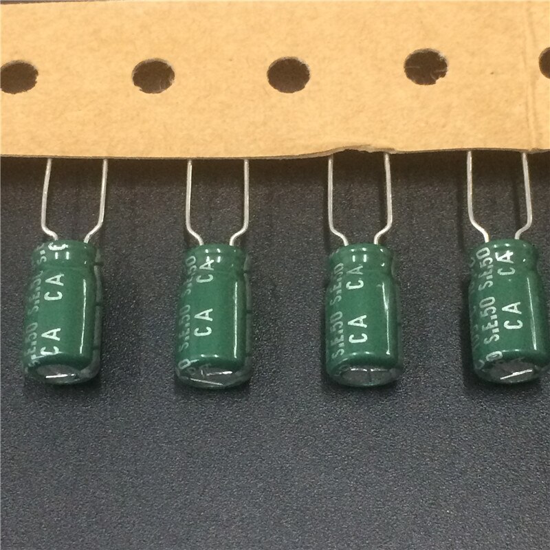 100 Uds 220uF 16V SUNCON(SANYO) serie CA 6,3x11mm de baja impedancia 16V220uF condensador electrolítico de aluminio
