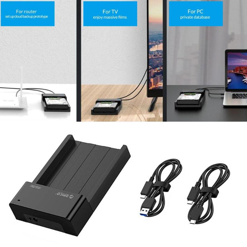 Orico 6518 c 3-g2 2.5/3.5 tuuman kiintolevytelakka 10 gbps sata usb 3.1 gen 2 type-c hdd ssd kotelo asema kovalevy telakointiasema uutiset