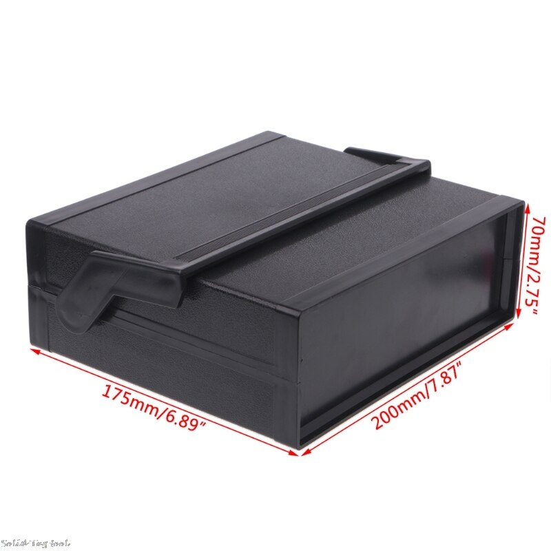 Waterproof Plastic Electronic Enclosure Project Box Black 200x175x70mm