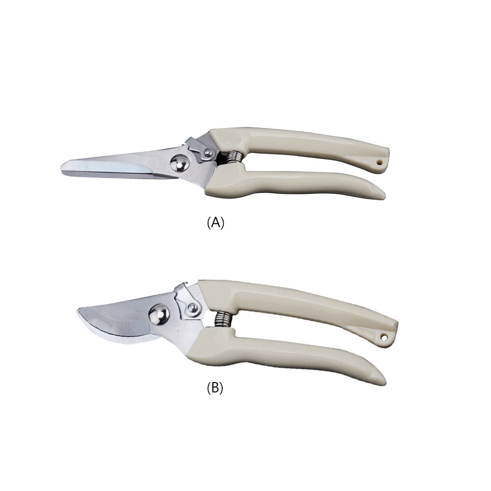Stainless Steel Plant Trim Flower Branch Shear Orchard Fast Pruning Shears Cutter Garden Scissor Tool Straight Bend Mouth