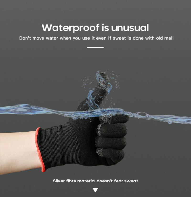 Winter Warm And Breathable Game Controller Sweat Proof Gaming Finger Gloves Non-Scratch Sleeve Sensitive Nylon Mobile Touch