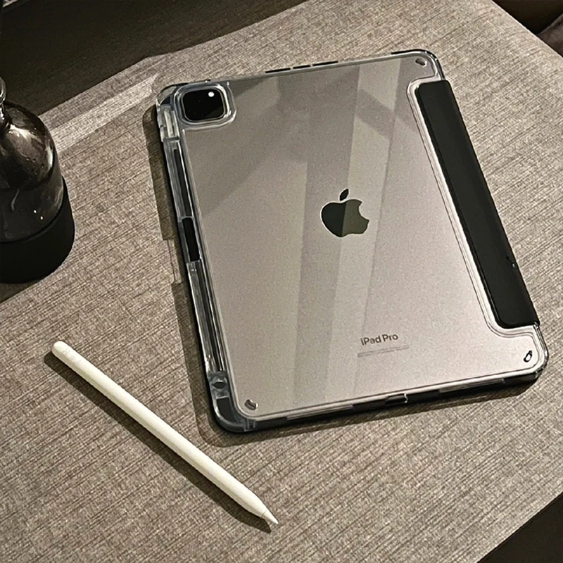 With Pencil Holder Case For IPad Pro 11 IPad 10th Generation IPad 10.2 8th 9th A16 Cover Air6 5 4 10.9 Pro 12.9 13 M3 M2