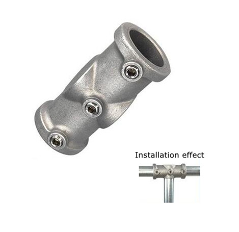 20mm/25mm/32mm Aluminum alloy Connector Elbow Tee Base Flat Three-dimensional Fitting Connection Fastener Steel Tube Shelf Parts: 75*40mm / tan