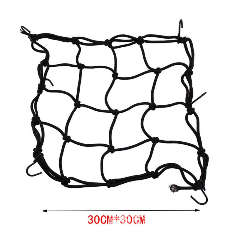 30*30 cm/40*40 cm schwer-Pflicht Elastische Motorrad Gepäck Netz Helm Halfter Panzer Gittergewebe verstellbare Haken: Armee Grün