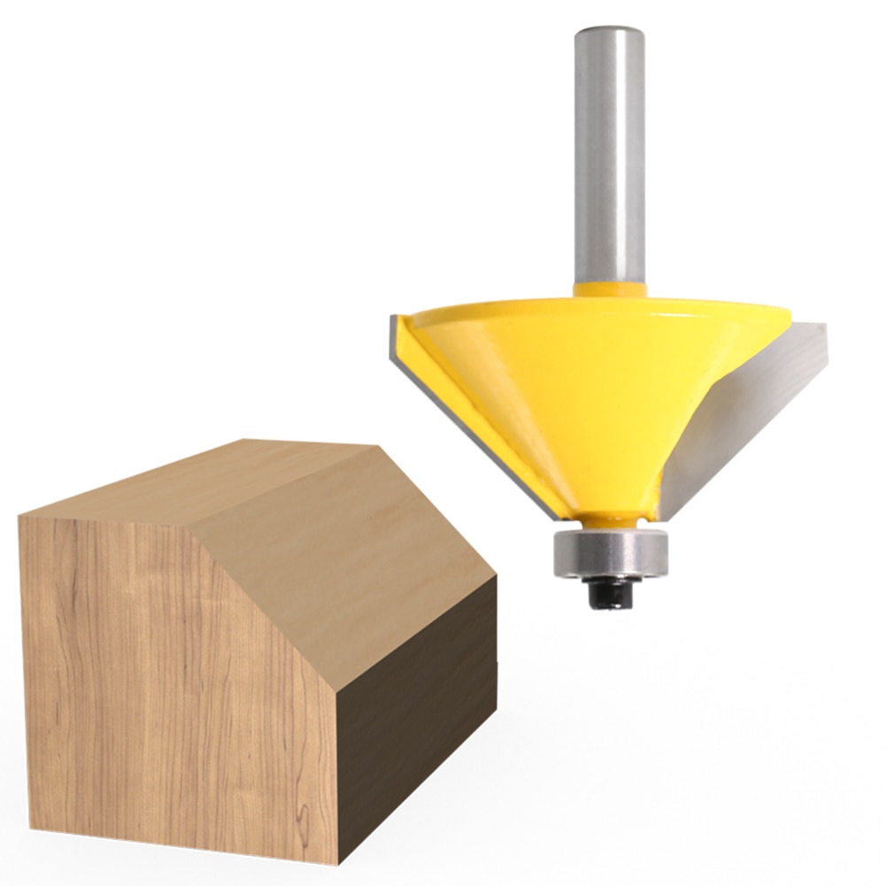 1pc 8mm Schacht Grote 45 Graden Afschuining & Bevel Rand Router Bit Hout Snijgereedschap houtbewerking router bits