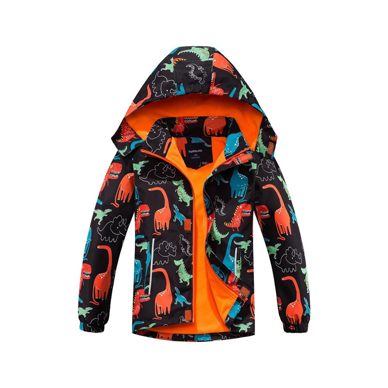 Winterjacke Für Baby Jungen 56 - Cartoon Druck Mantel Mit Kapuze Winddicht