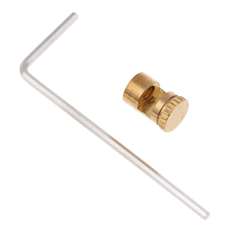 Brass Knife Push Button Plate 3mm Knife Pusher Nail Screw Push Tool