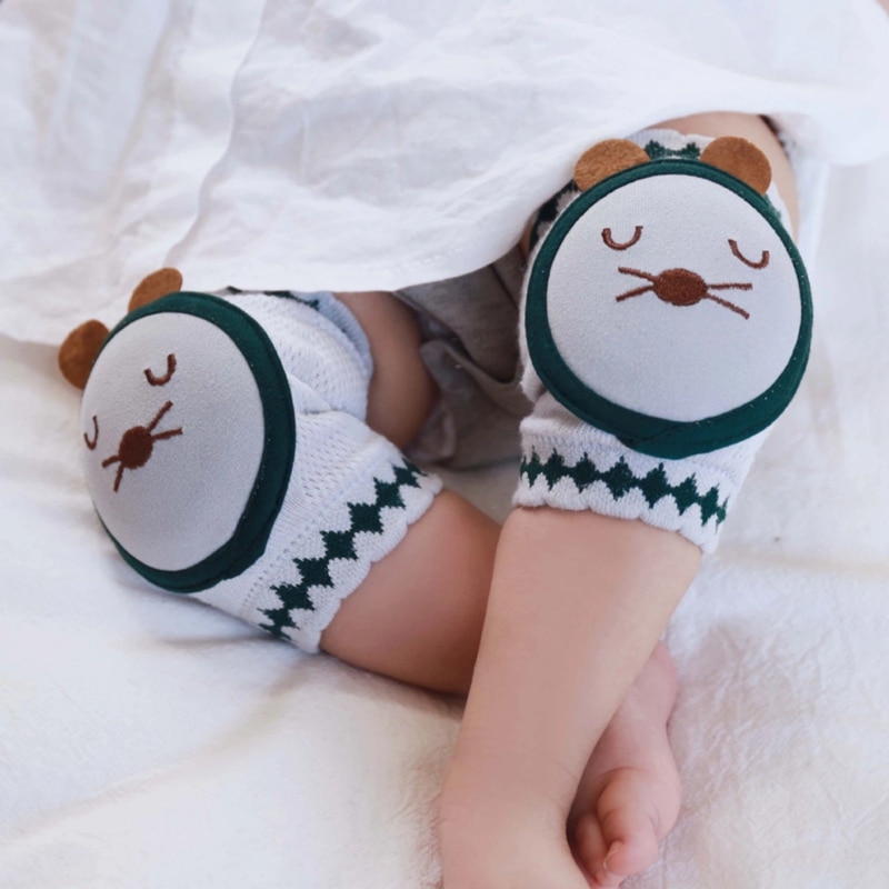 Baby Kniebeschermers Baby Peuter Knee Pads Protector Baby Beenwarmers Mesh Ademend Knie Pads Kruipen Protector Knieschijf Elleboog