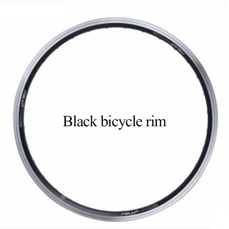 Llantas de bicicleta de 20 pulgadas 28H/36H, llantas de doble capa, llantas de aleación de aluminio para piezas de bicicleta plegable de montaña: 20x32H black