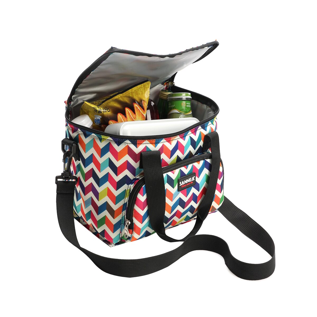 Geïsoleerde lunchtas waterdichte lunchsnackkoeltas thermische tas met schouderband