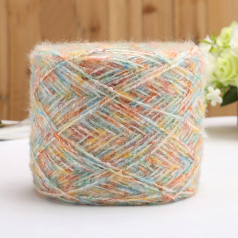100G Hand Breien Kleurrijke Mohair Garen Kenmerken Van Wol Garen Hand Breien Beste Zachte Mohair Garen Draad Sjaal ZL35: color 01