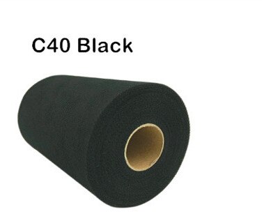 Tissu Tutu bobine de Tulle coloré 6 pouces x 100 Yards, jupe Tutu, nœud pour fête de mariage, artisanat: black C40