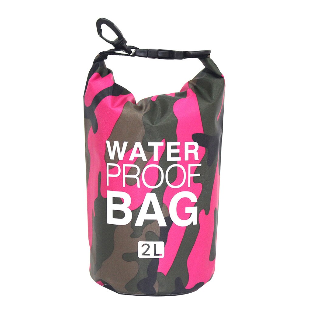 Foldable PVC Waterproof Dry Bag 2L 5L 10L 20L 30L Camo Outdoor Diving Man Women Beach Swimming Bag Rafting River Ocean backpack: 2L  no.25