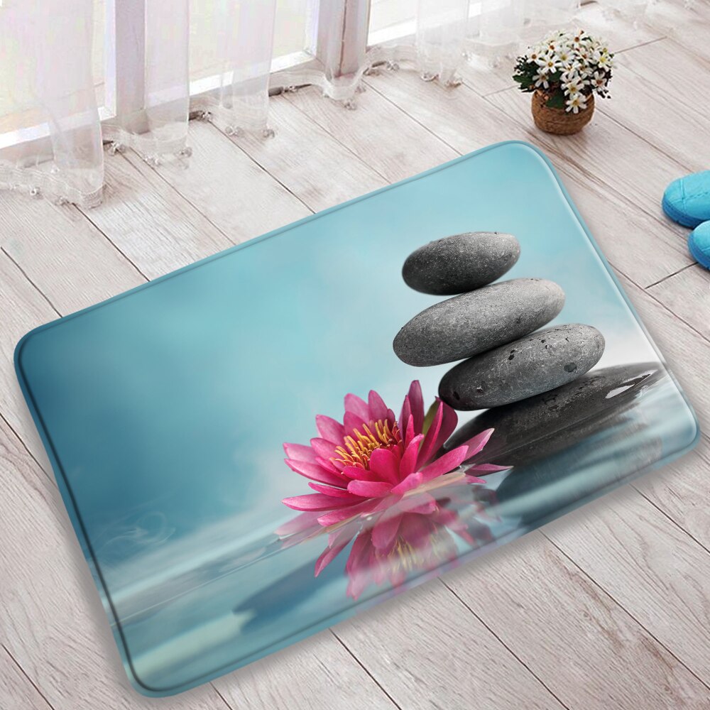 Grn Bambus Zen Stein Lotus Schlecht Matten Chines...  Grandado