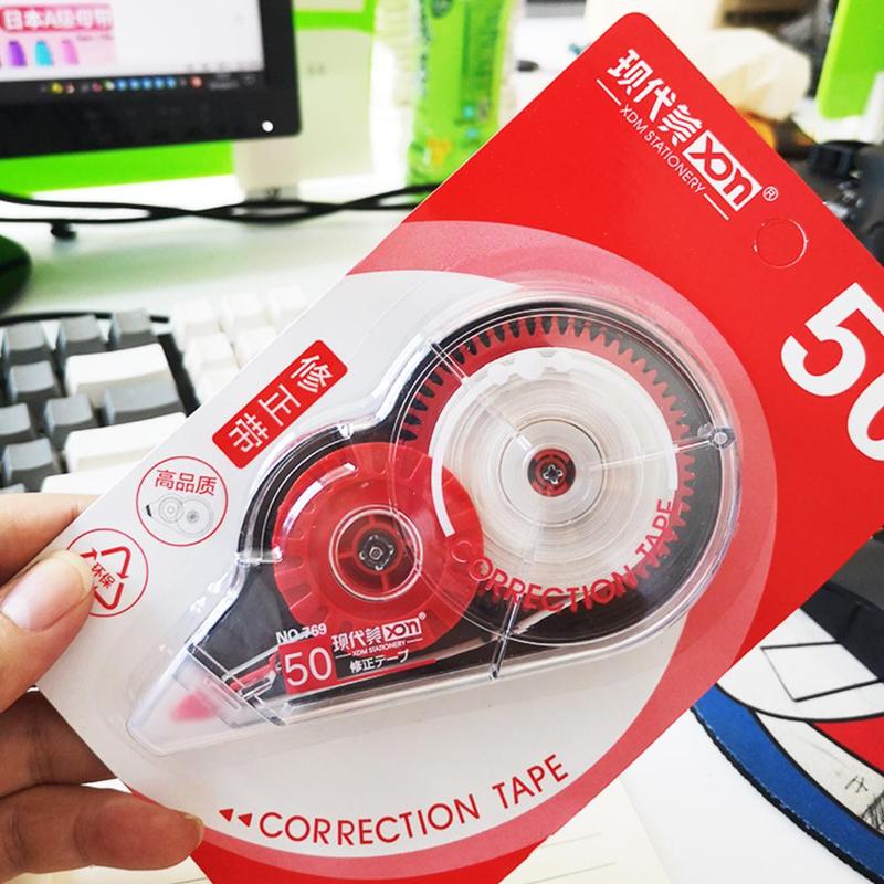 Large Capacity Correction Tape 50m Roller Long Utiles Escolares Typo Correction Material Stationery Material Escolar Papelaria