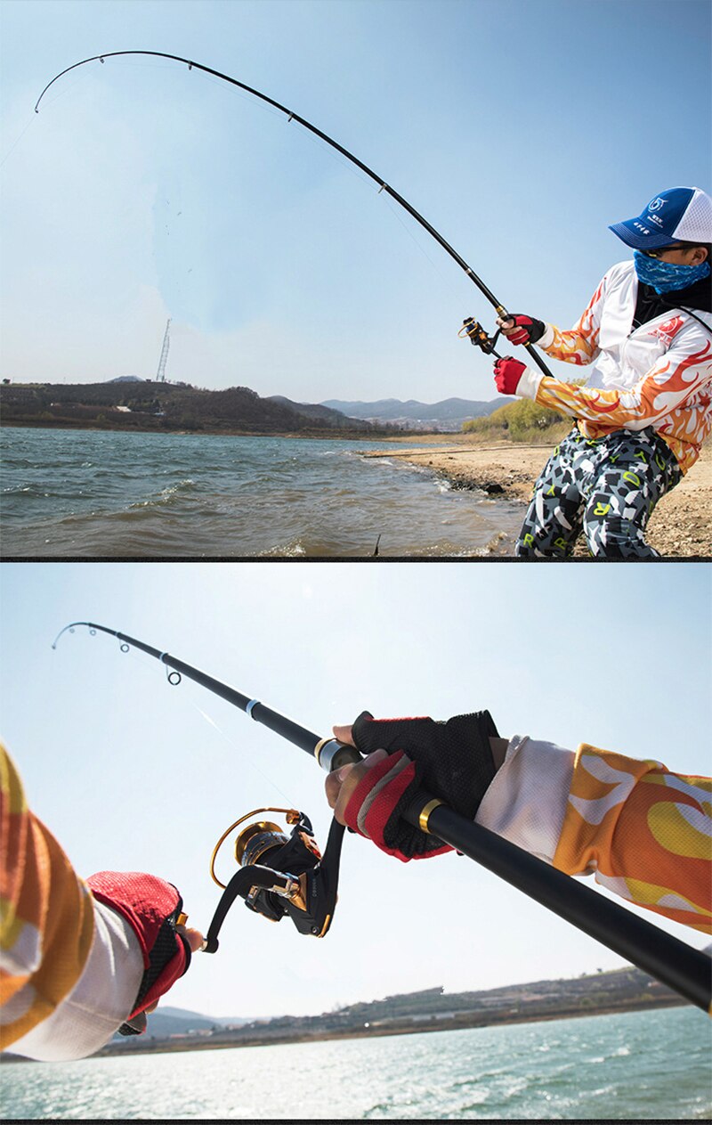 Telescopic Fishing Rods Pesca 2.1m-3.6m Carp Fishing Rod Ultralight 5 Layers Fiberglass Material Fishing Rod N0432