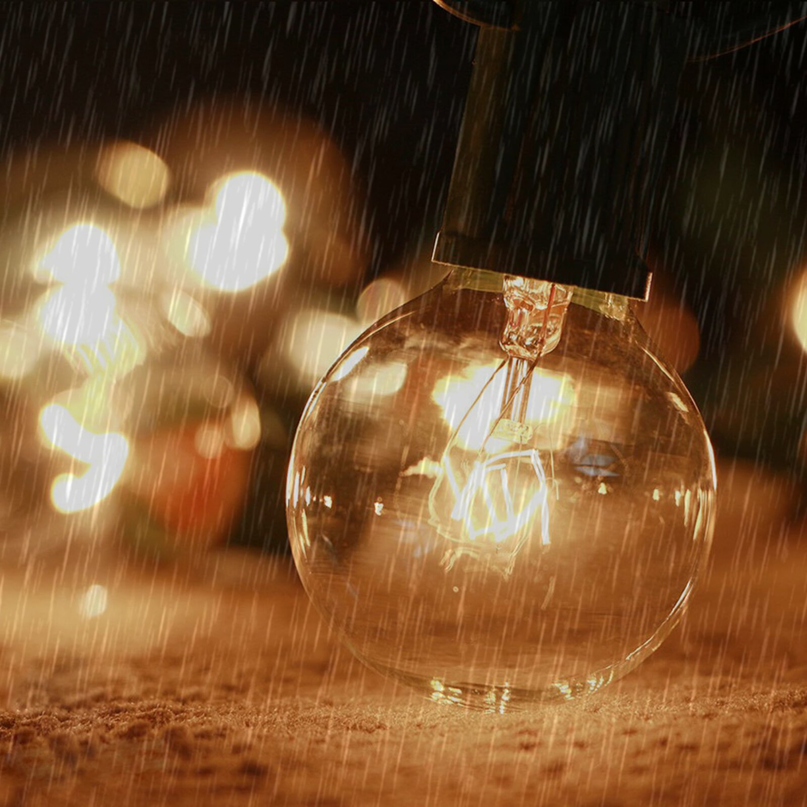 25 copper wire PVC outdoor curtain decoration bulb 2700 luminous G40 tungst