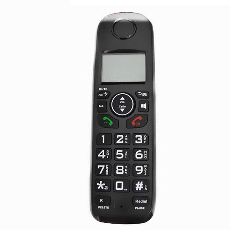 Expandable Cordless Phone System Desk Telephone Handset Landline Telephone Support 5 Handsets Connection for Home Office