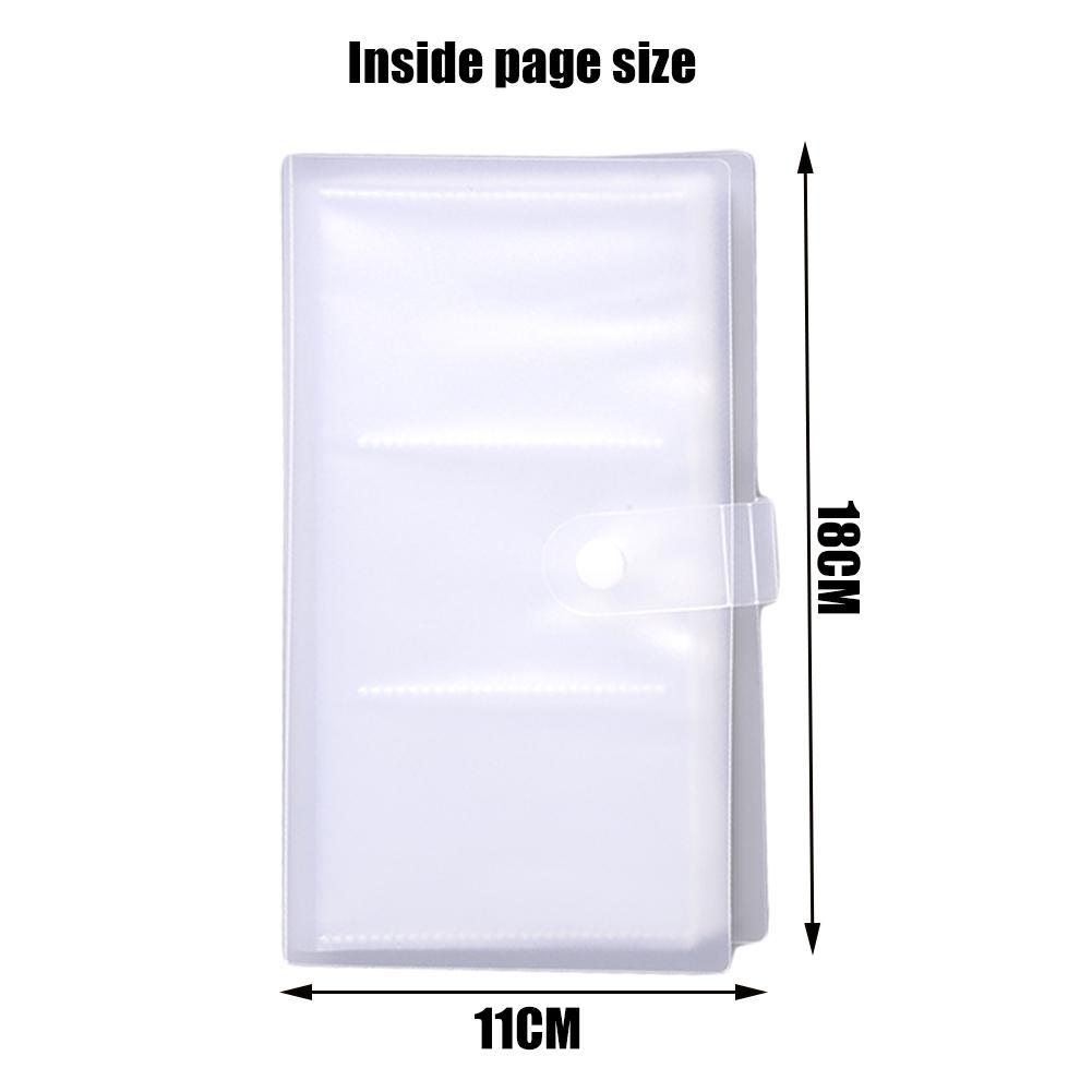 1PC Transparent Business Card Id Card Holder 240 Card Large Slots Office Collection Business Card Holder Card Capacity Tick X0R2