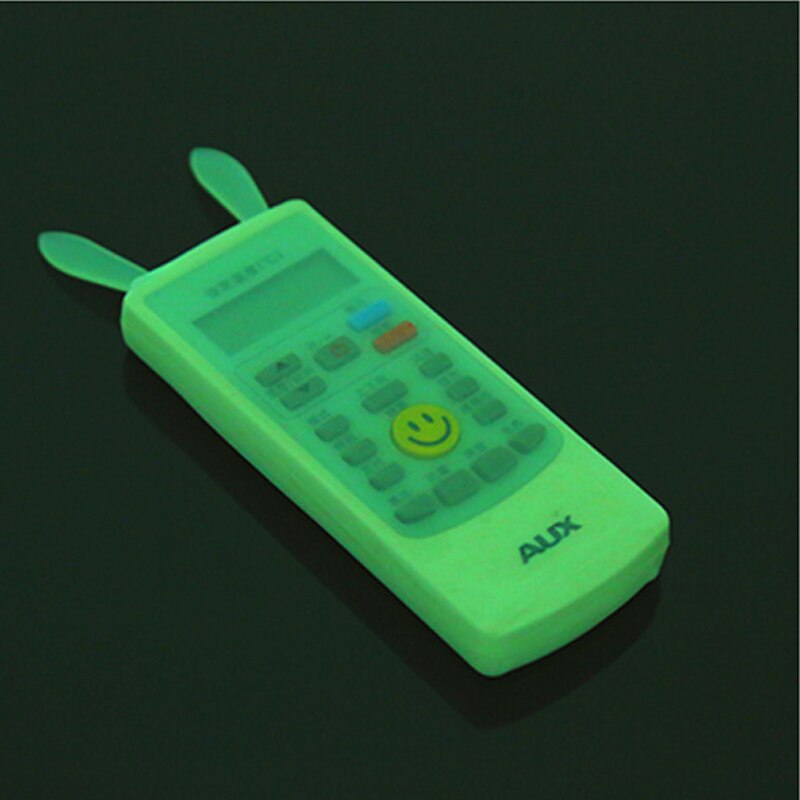 BalleenShiny Silicone Cute Rabbit Remote Control Cover Dust-proof TV Air Conditioner Controller Protective Case Luminous Cover: A2 S
