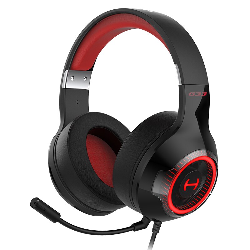 Edifier Hecate G33 Gaming Hoofdtelefoon 7.1 Surround Sound Rgb Verlichting Usb Gamer Headset 40Mm Eenheden Ruisonderdrukking Afneembare Microfoon: Default Title