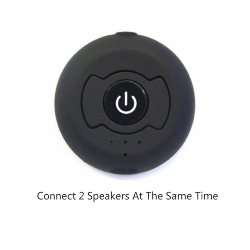 Black CSR 4.0 Dual Bluetooth Audio Transmitter Multi-point Bluetooth 4.0 Audio Transmitter Wireless Adapter for AV TV DVD
