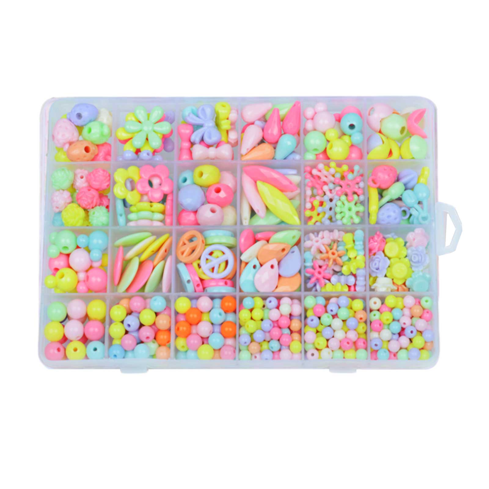Kit for Make Bracelets Beads Toys for Children DIY 24 Grid Handmade Making Puzzles Beads for Girls Kit Girls Toys: e