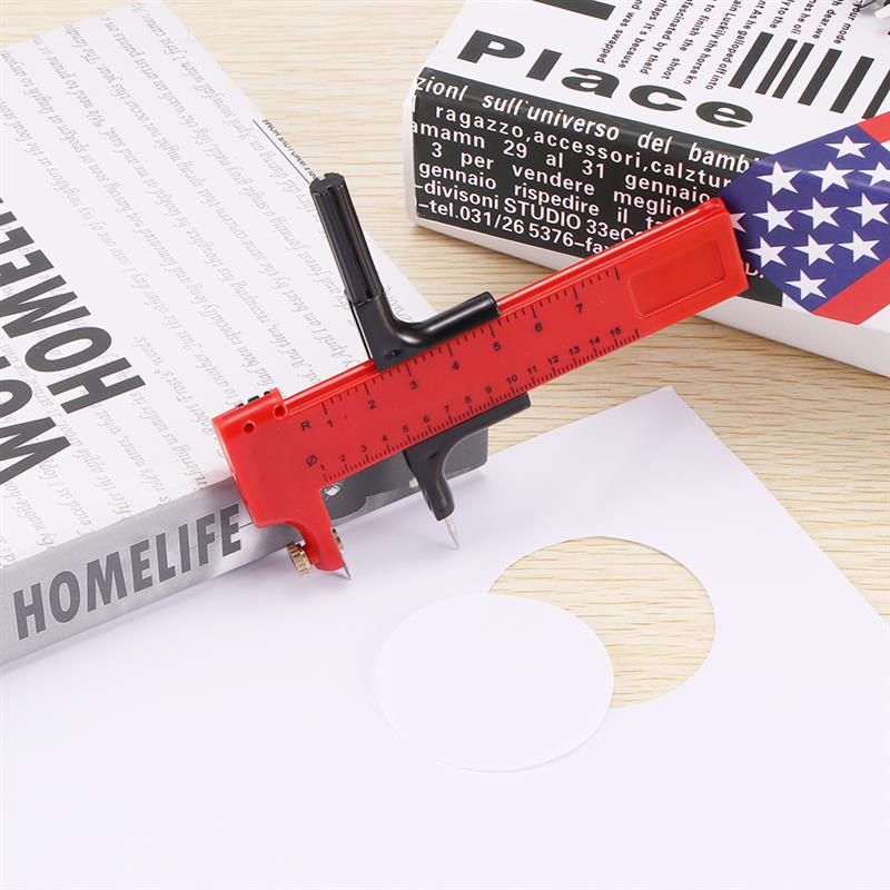 Circular Ruler DIY Tool Building Model Material Covering Paper Plastic Board Round Tangential Device Compasses Cutter