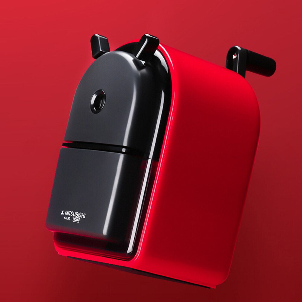 UNI Sacapuntas de lápiz mano manivela KH-20 /18 tamaño medio lápiz ajustable sacapuntas longitud de aleación de sacapuntas de Estudiante