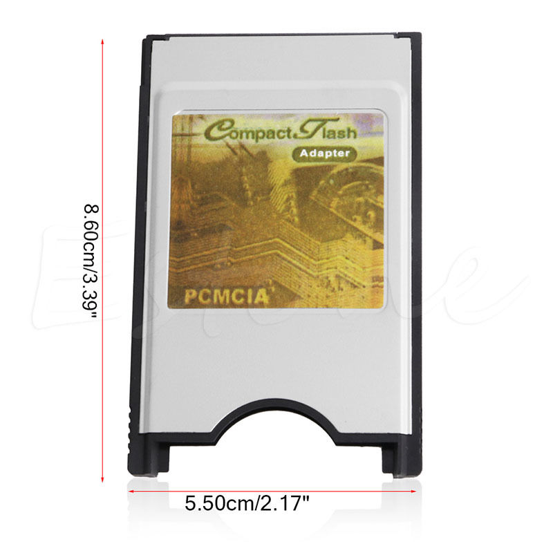 Compact flash cf till adapter kortläsare pc-kort pcmcia för bärbar dator