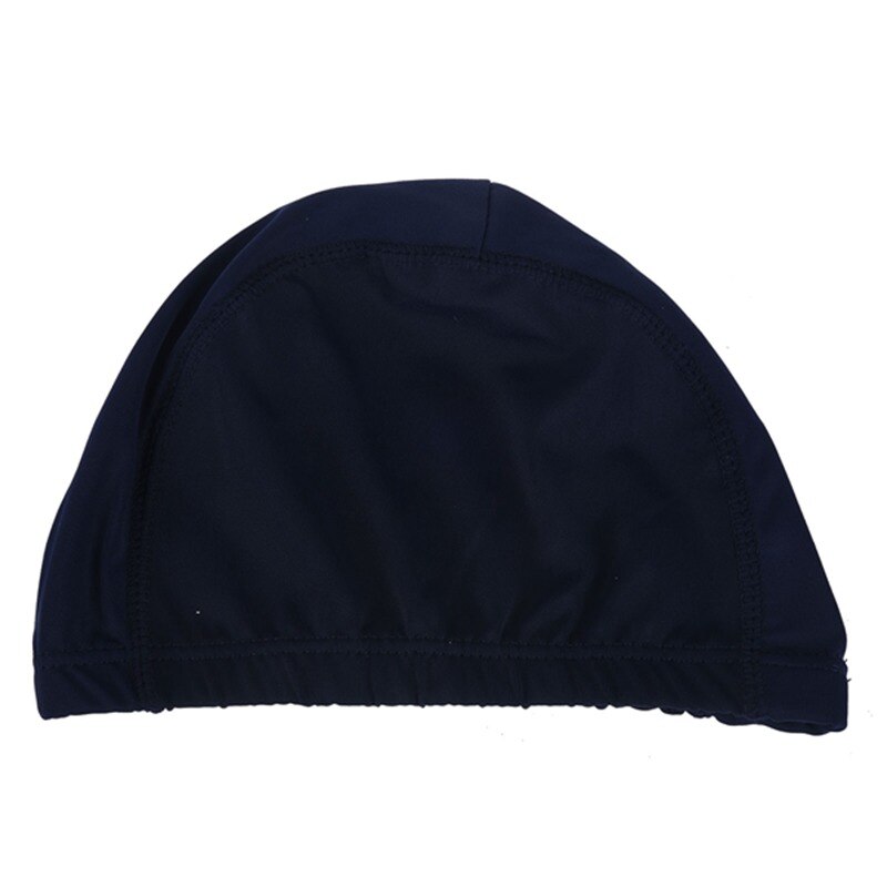 Polyester Mannen Vrouwen Sportieve Flexibele Doek Badmuts Zwemmen Hoed Blauw