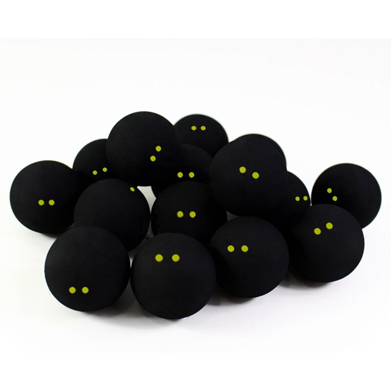 Squash Ball Two-Yellow Dots Low Speed Sports Rubber Balls Player Competition Squash Eco-Friendly And Sturdy