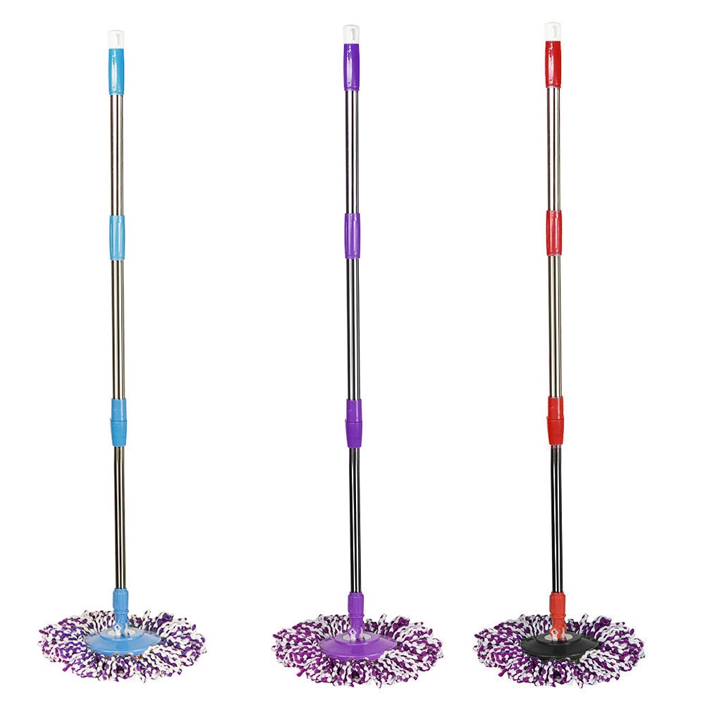 Manche de remplacement pour balai à franges, modèle 360 sans pédale, noir