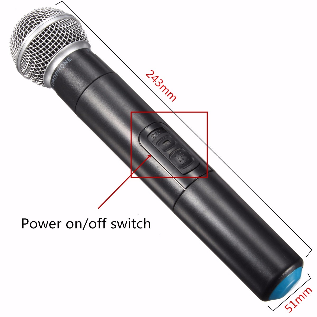 LEORY 2pcs Microphone Wireless Condenser Handheld Mic With Receiver Box Cordless Microphone Mic Kareoke KTV Singing