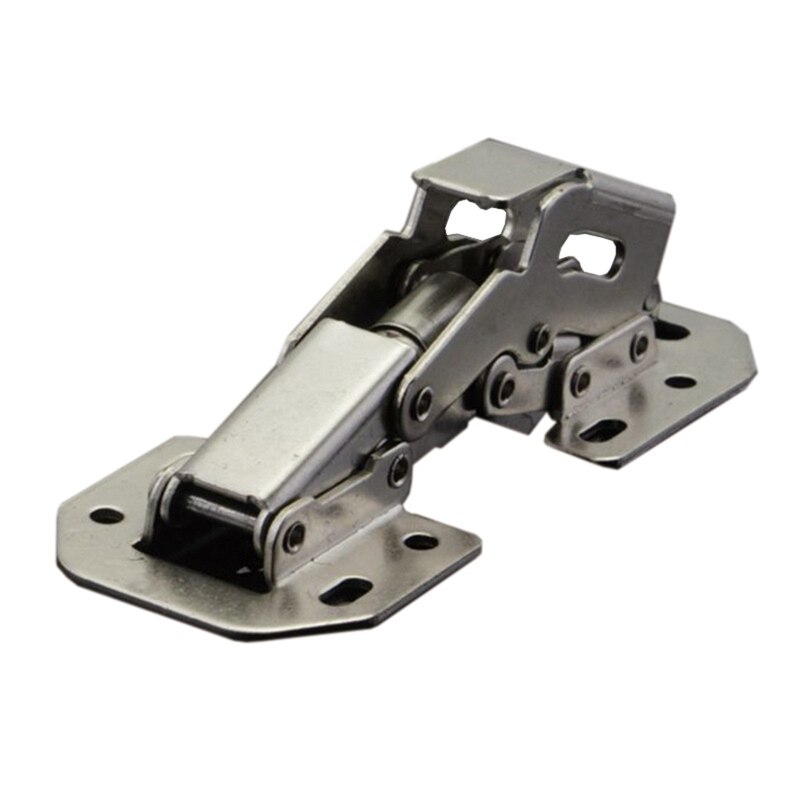 Rvs Scharnier Zelfsluitende Hoek Insteekslot Spring Draw Deur Scharnier Kastdeur Reparatie Accessoire Hardware Levert: 3 Inches