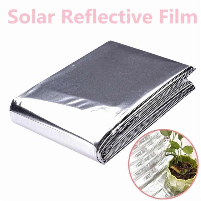 210X120Cm Silver Plant Pet Reflecterende Mylar Film Groeien Licht Accessoires Kas Reflectie Coating Plant Covers