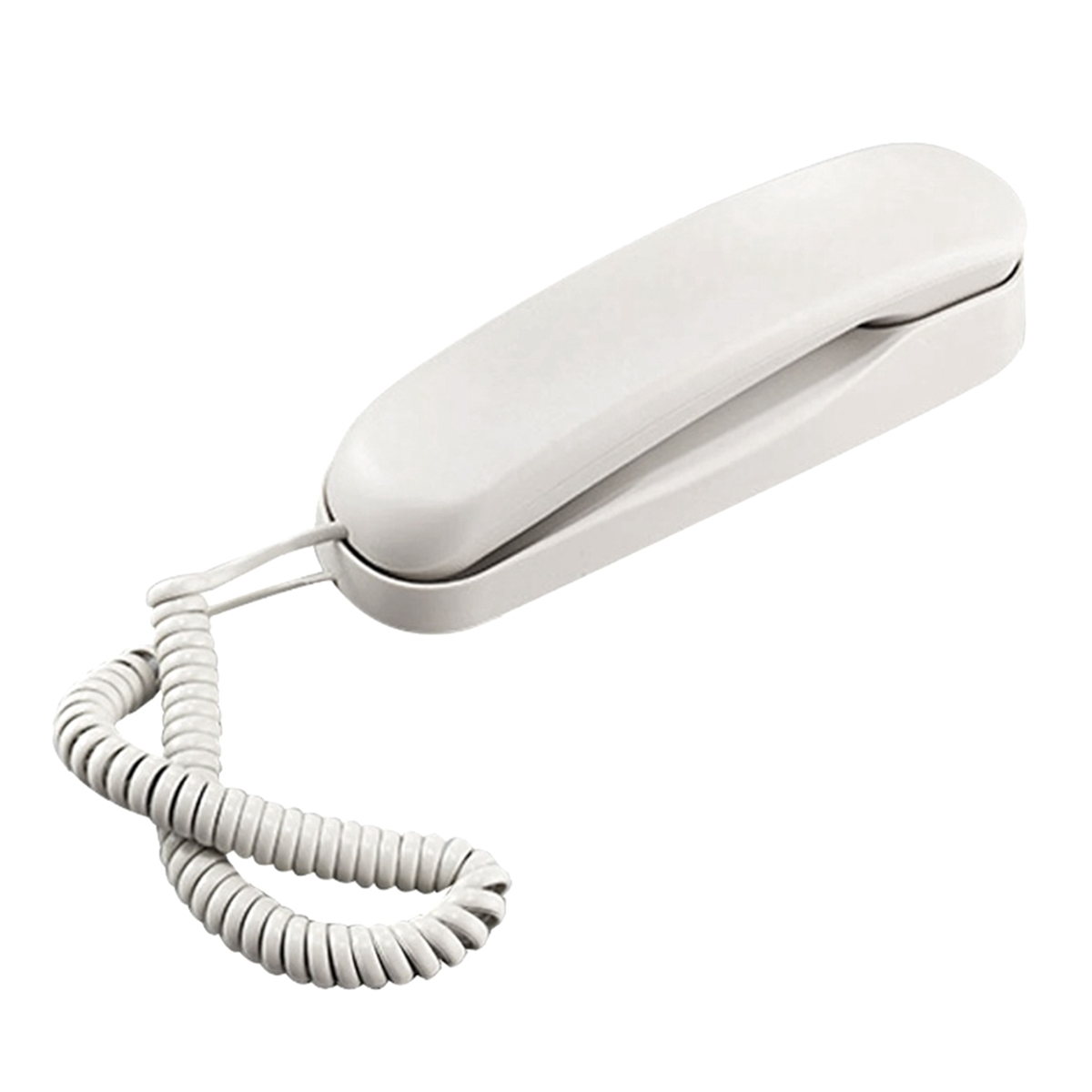 Teléfono de pared con cable, teléfono pequeño de Hotel, adecuado para el hogar/baño/escuela/oficina, teléfono de pared fijo, blanco