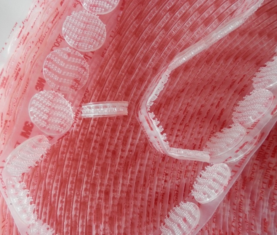 15mm circle die cut 3M Dual Lock SJ3560 Clear Reclosable Fastener adhesive tape, Type 250, 30pcs/lot