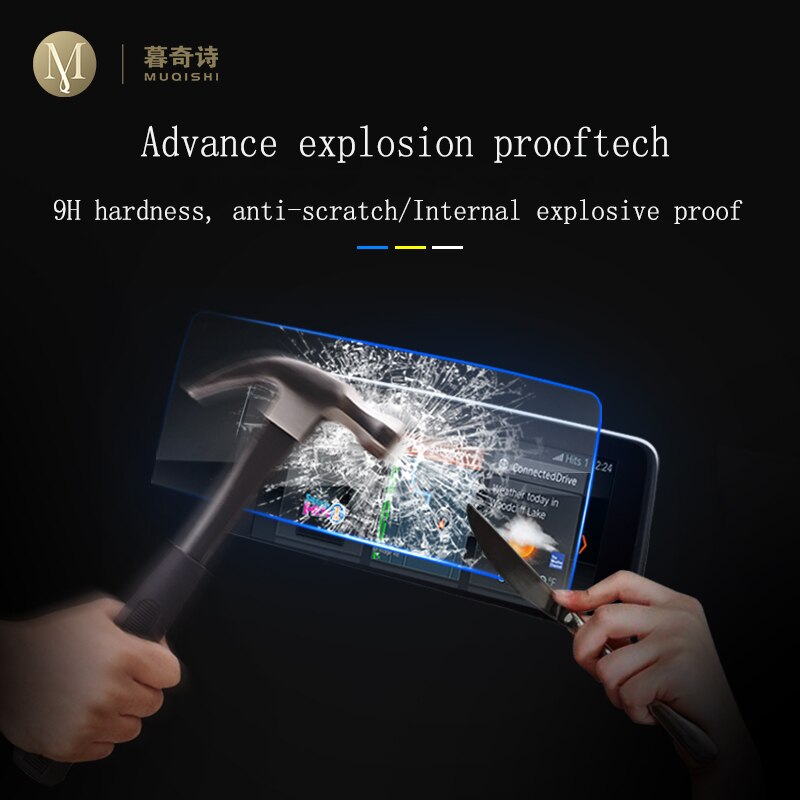 Pour BMW X5 X6 E70 E71 automobile intérieur GPS navigation film LCD écran verre trempé film protecteur anti-rayures