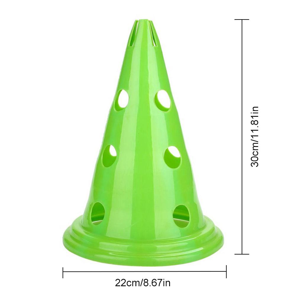 Football Training Logo Barrel Conical Obstacle Barrel Training Equipment Round Bottom With Hole For Football Training Outdoor