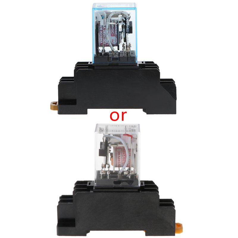 8 Pin PYF08A 220/240 V AC Bobina Power Relay DPDT MY2NJ With Base