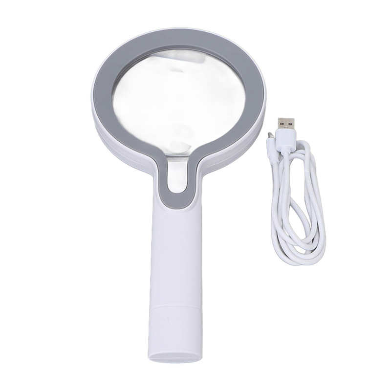 Lighted Magnifying Glass Pocket Magnifying Glass 10X Magnification for Jewelry for Document for Book