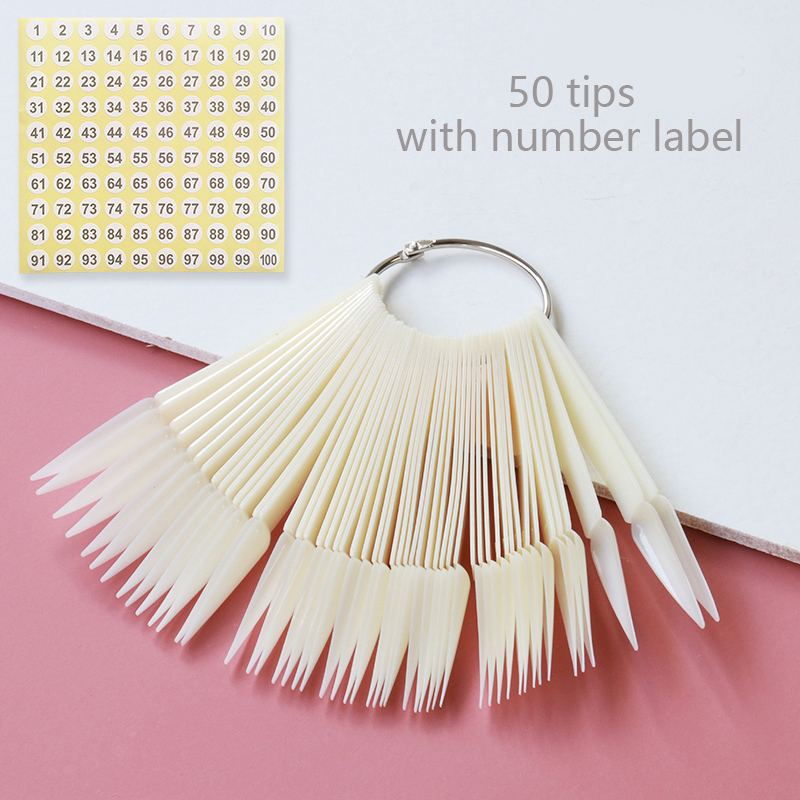 80/50/20 stücke Nagel Display Sticks Nagel Swatch Falsche Nagel Tipps Nagel Gel Polnisch Praxis Klar Display Board für Nail art Werkzeuge: Himmel Blau