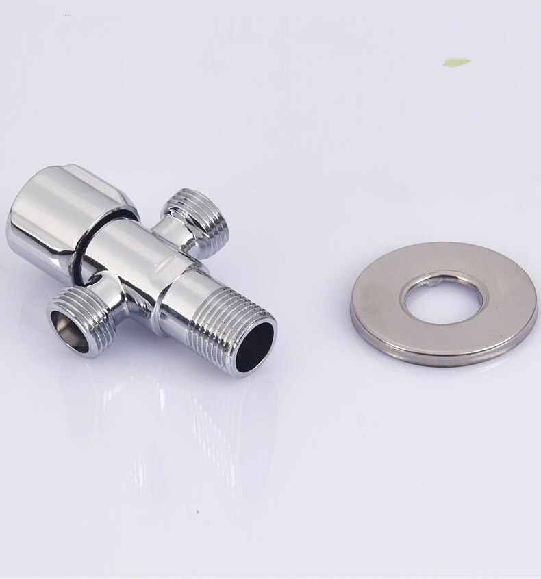 Bathroom Accessories Triangle Three-way Angle Valve Toilet Bidet Shattaf Diverter Equal Tee Joint Filling Valve T-adapter